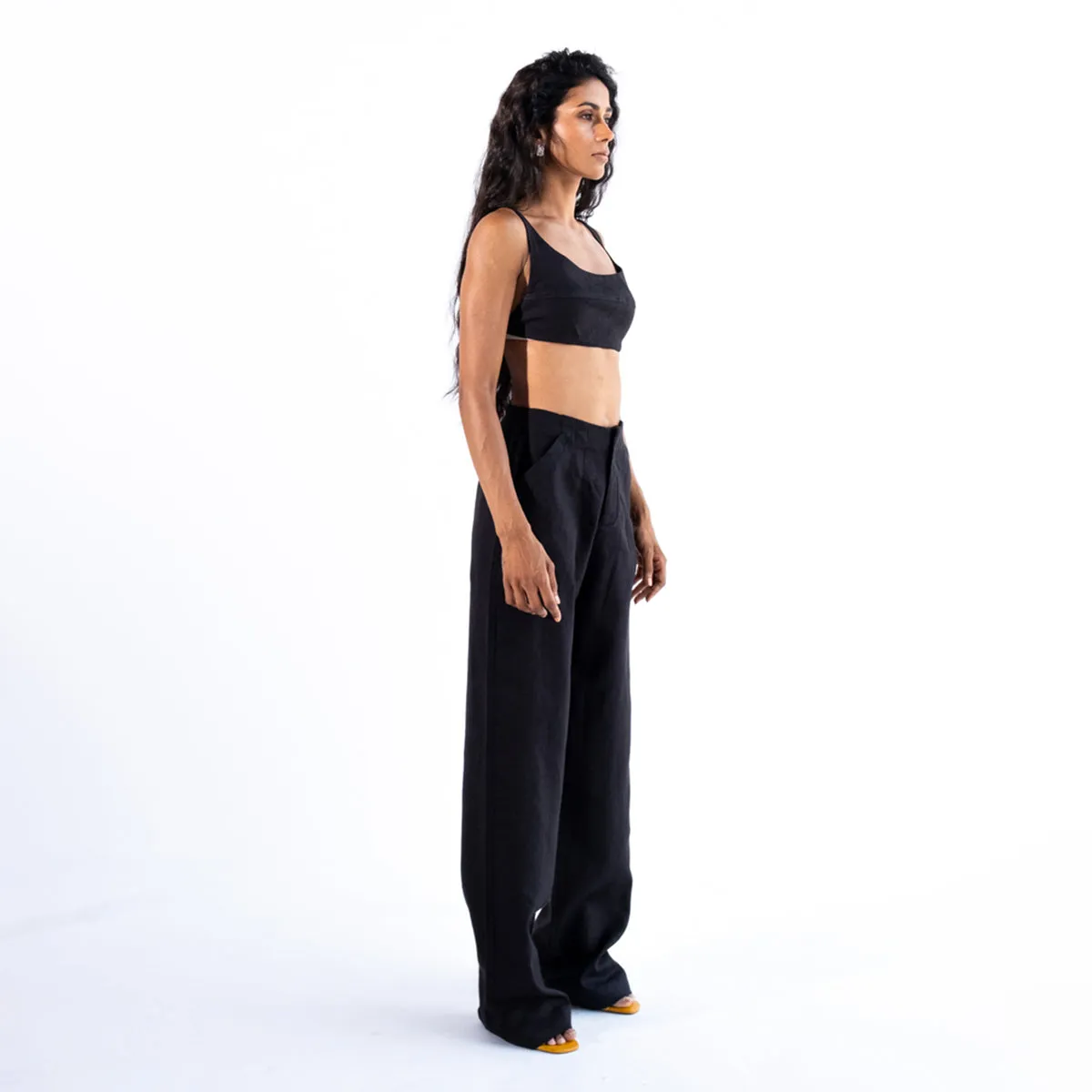 Straight Pants For Women | Black