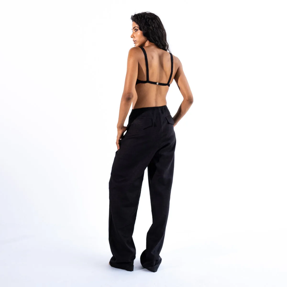 Straight Pants For Women | Black