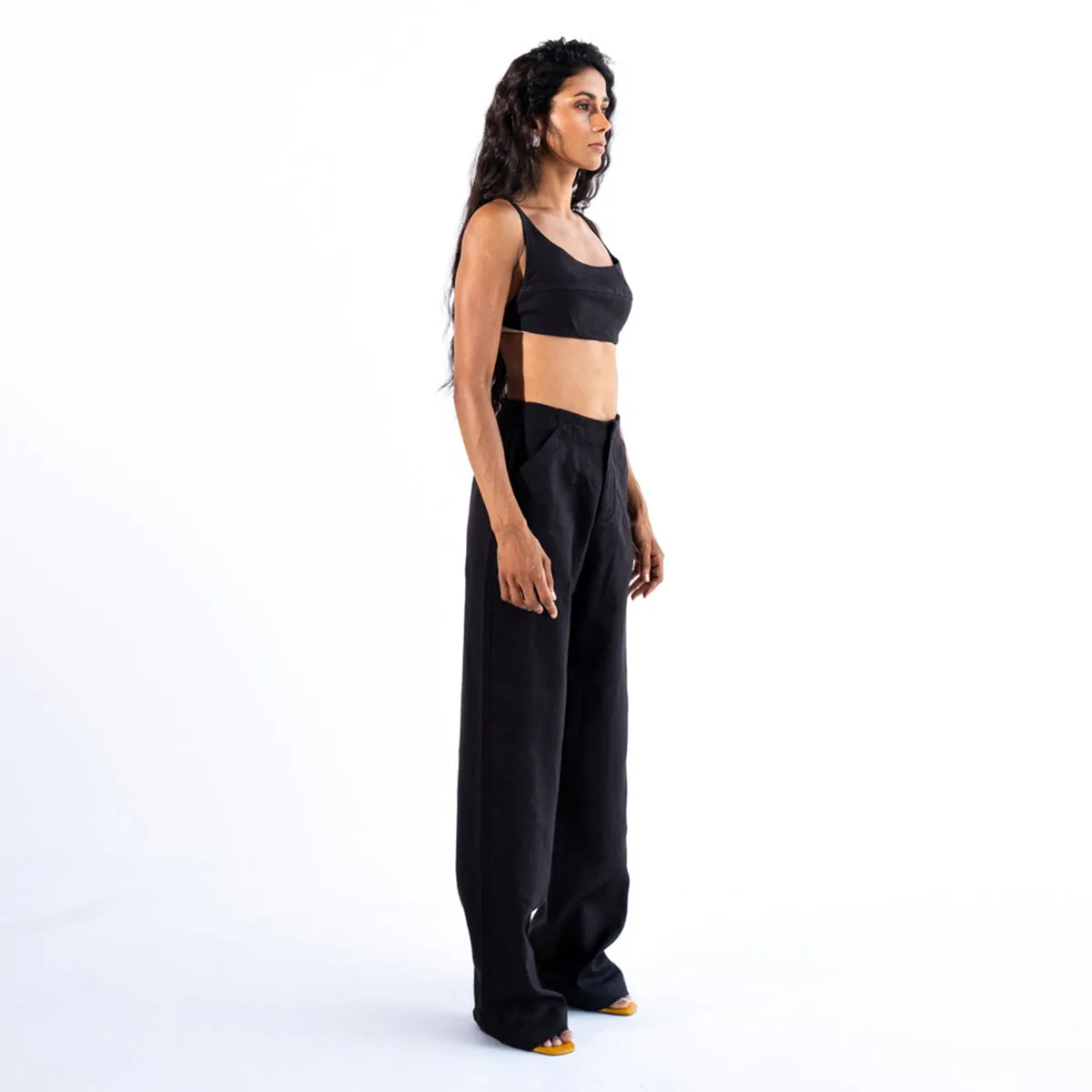 Straight Pants For Women | Black