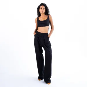 Straight Pants For Women | Black