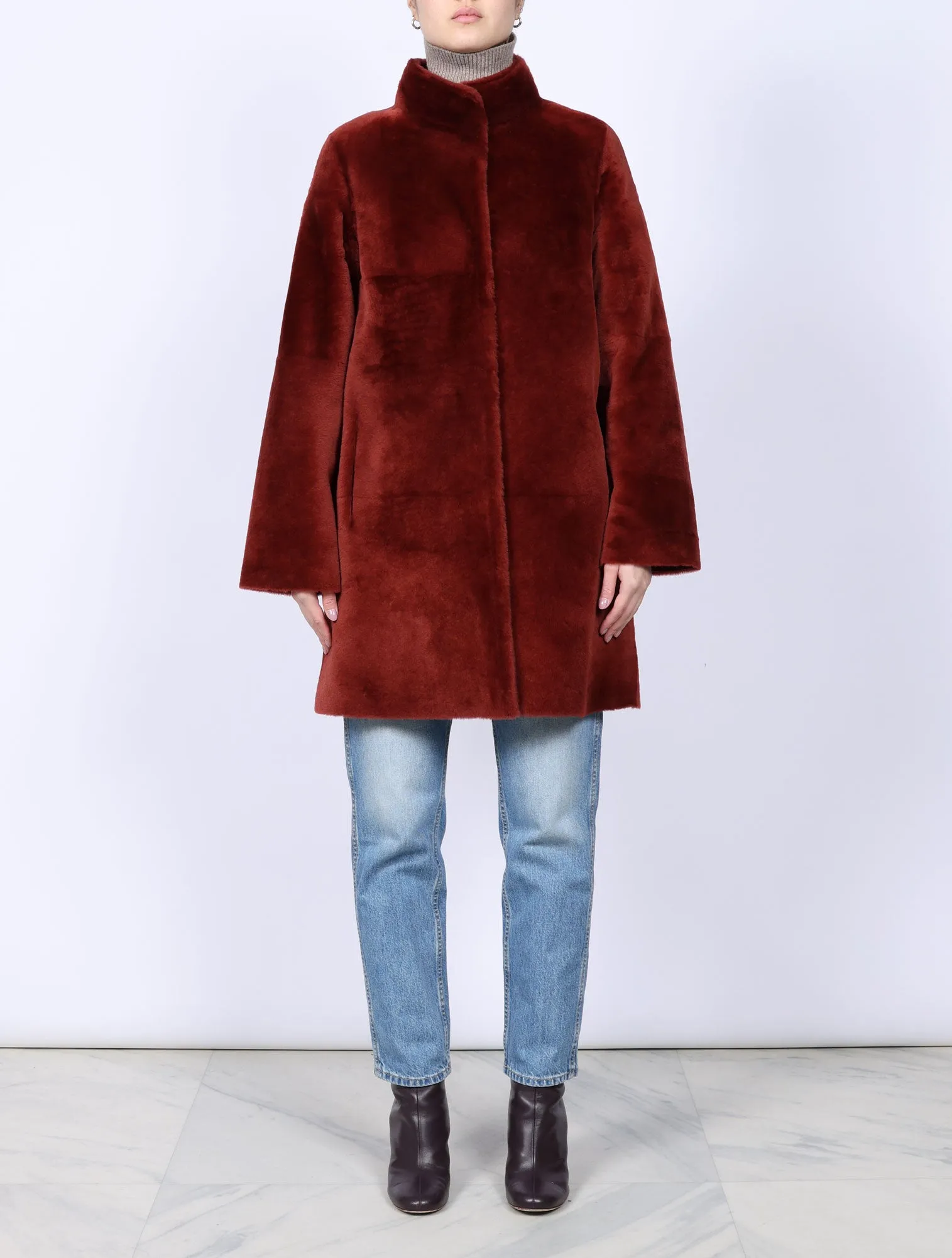 The Jenna Shearling Coat in Multiple Colors