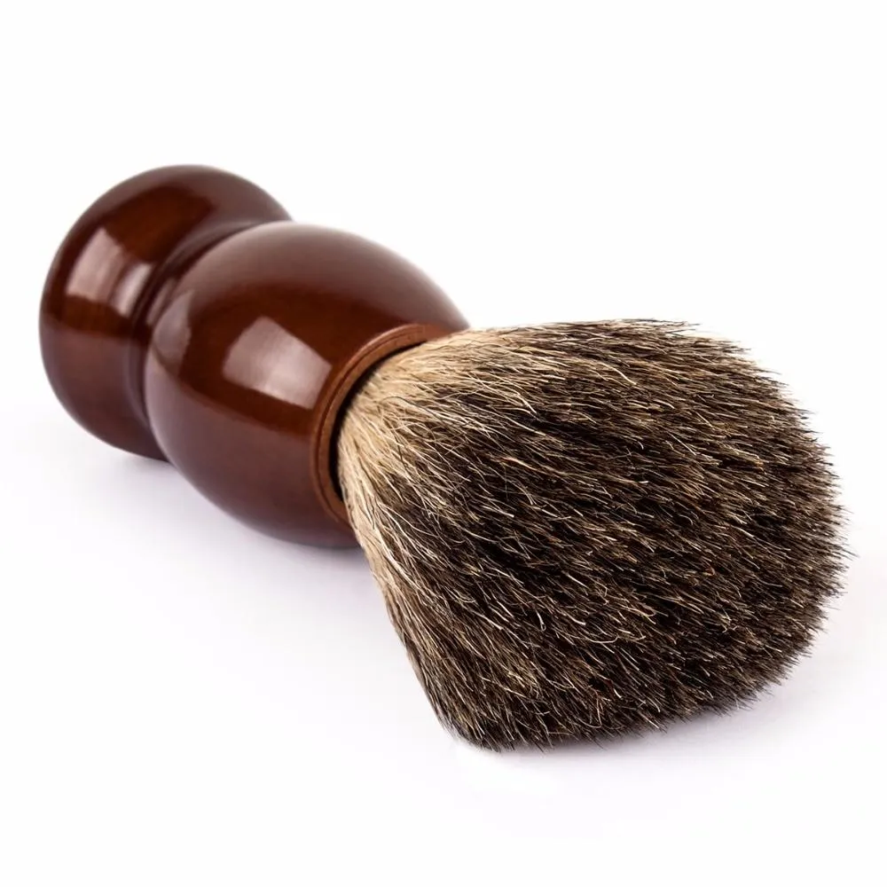 Traditional Pure Badger Hair Shaving Brush With Wooden Handle