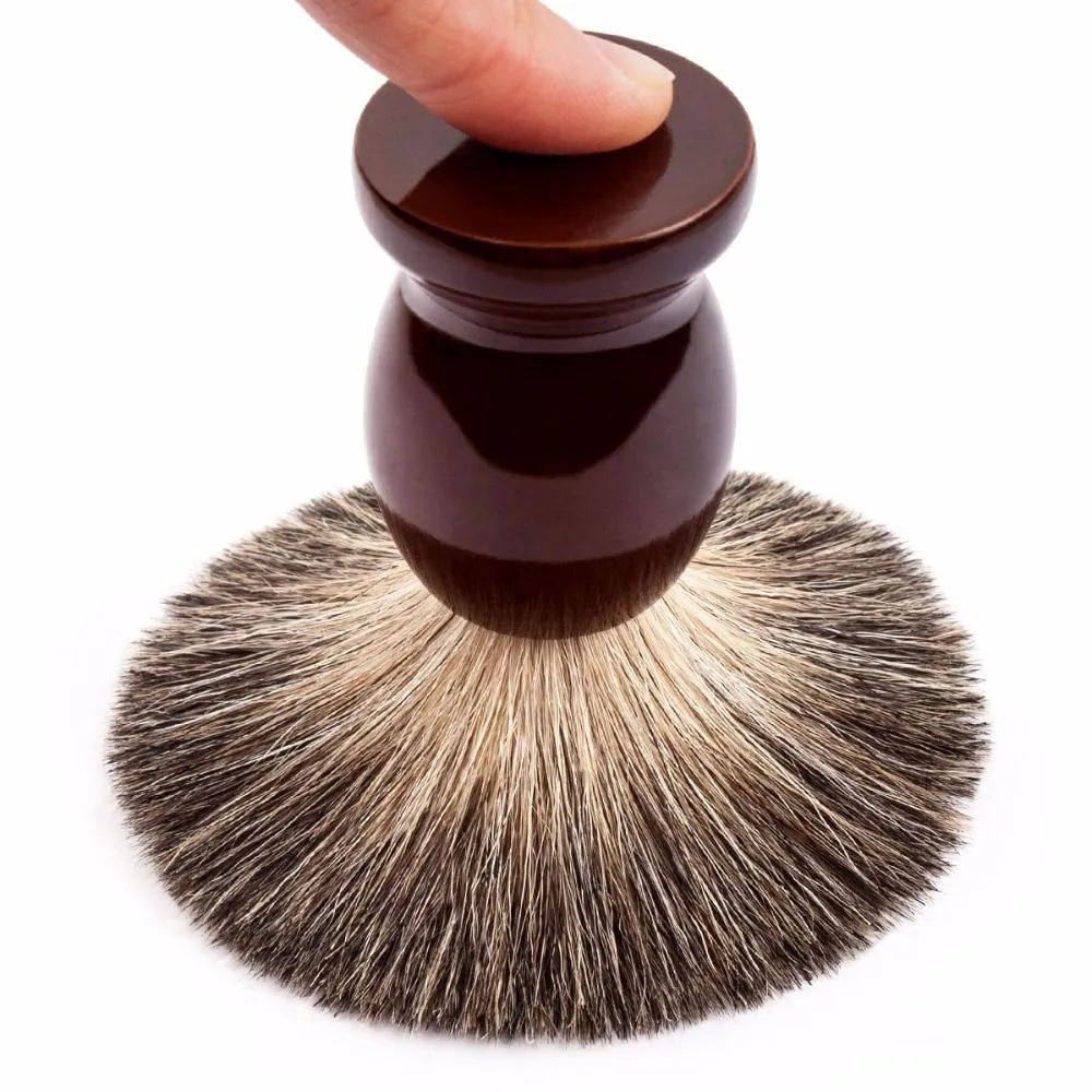 Traditional Pure Badger Hair Shaving Brush With Wooden Handle