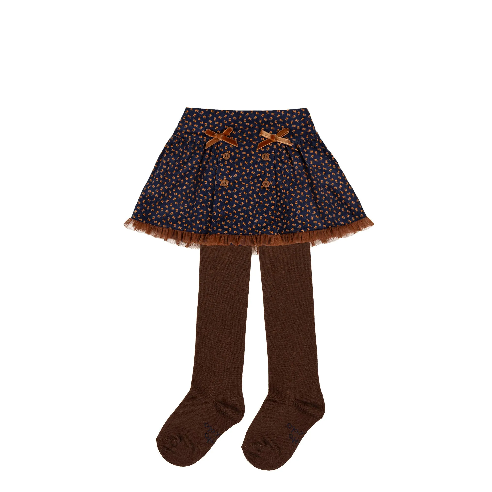 Tutto Piccolo 9435 Falda Micropana Microcord Skirt - Dark Blue