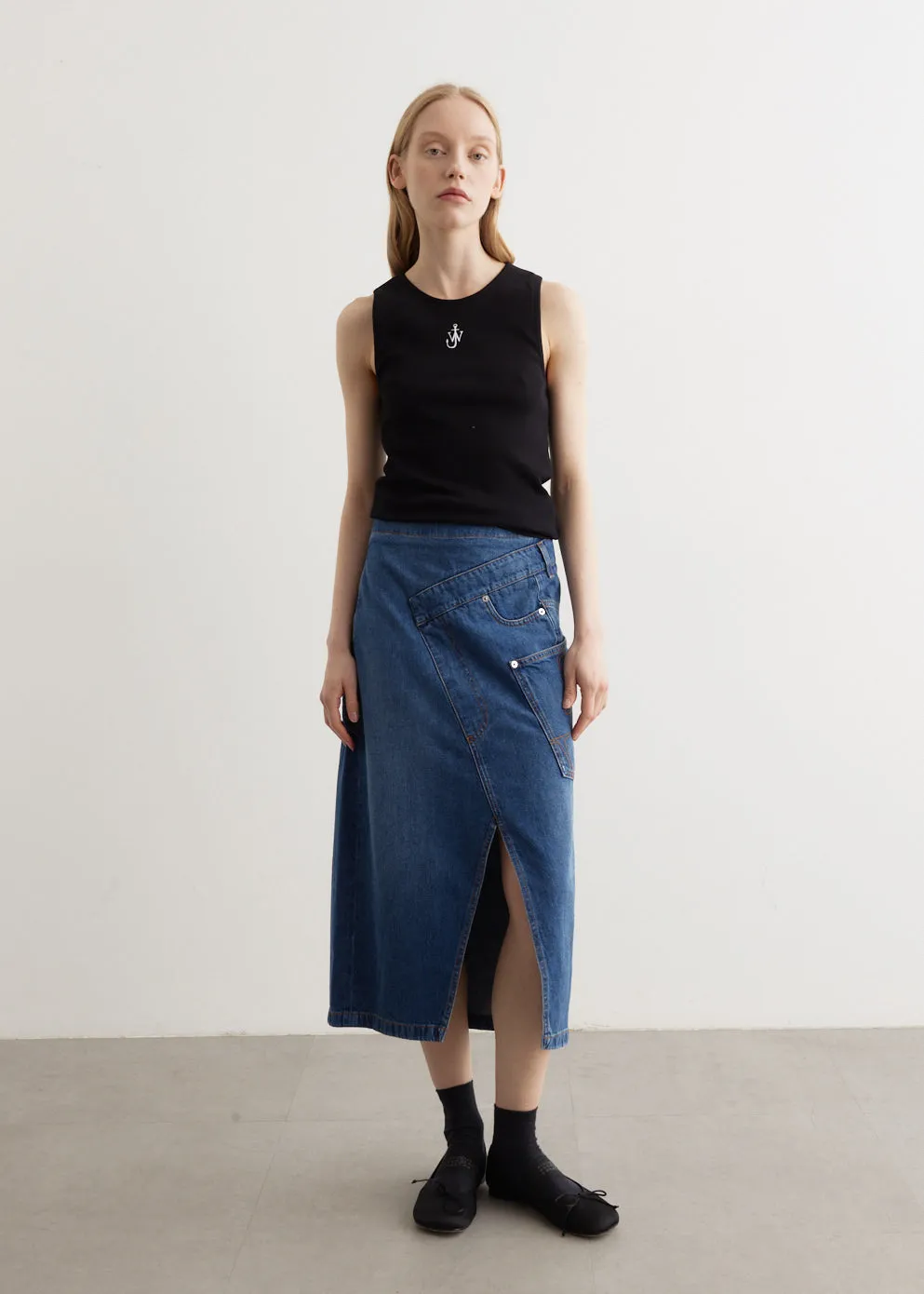 Twisted Midi Skirt