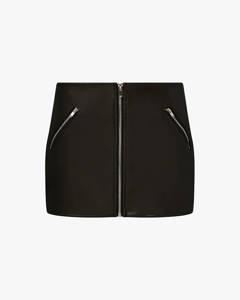 Vegan Leather Mini Skirt