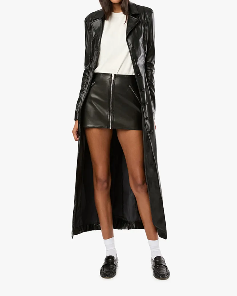 Vegan Leather Mini Skirt