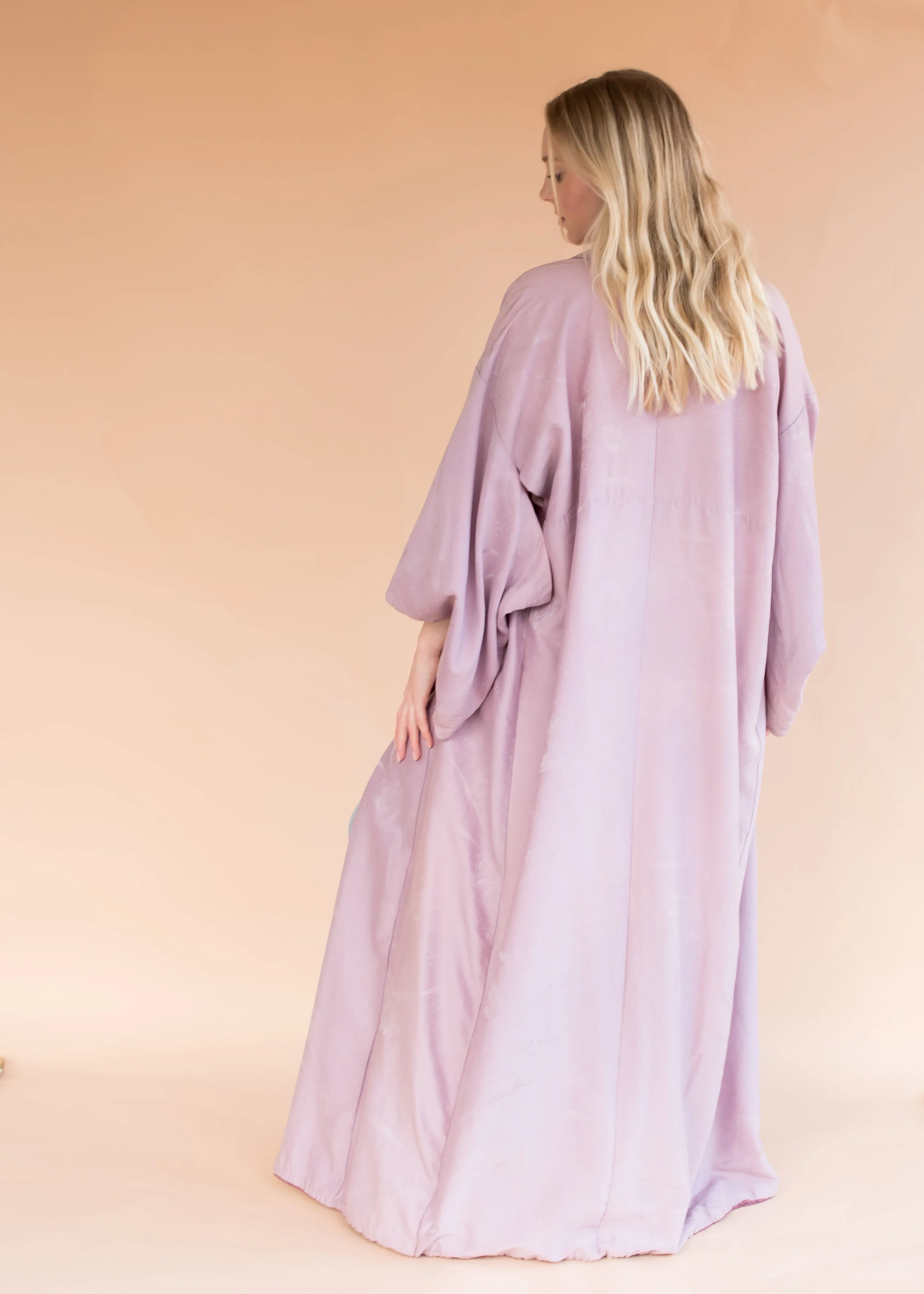 Vintage Lilac Kimono