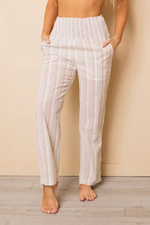 Wendy High Waist Striped Pants