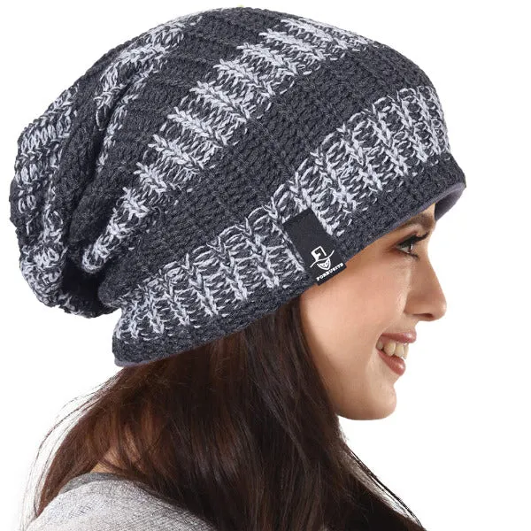 Women Striped Beanie Hats for Winter Summer B103