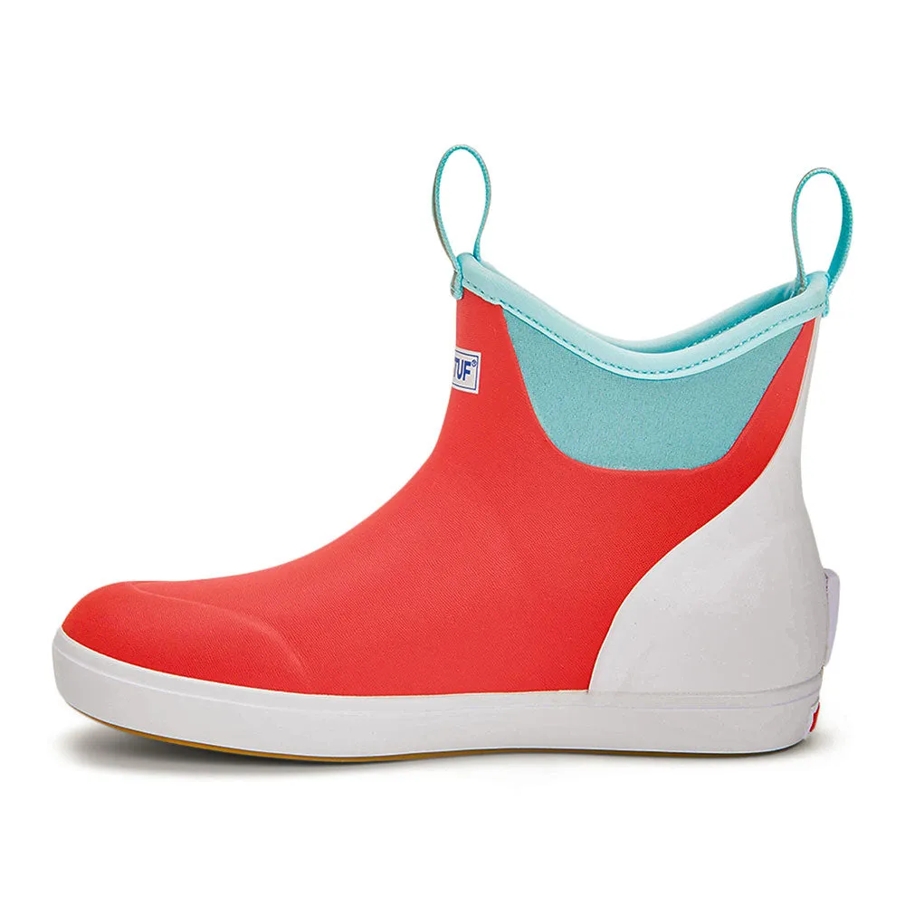 XTRATUF Women's ADB ECO Ankle Deck Boots- Coral