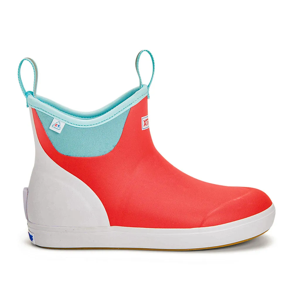 XTRATUF Women's ADB ECO Ankle Deck Boots- Coral