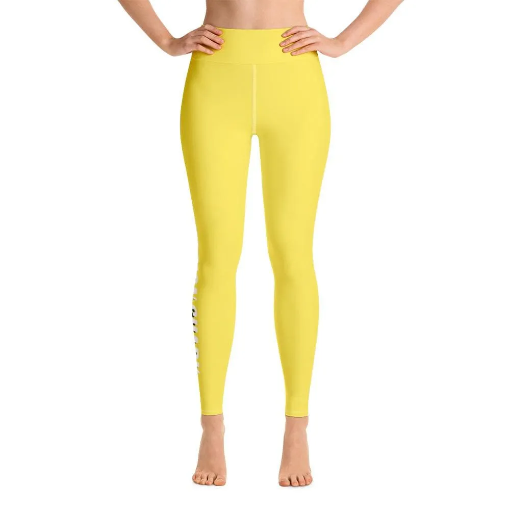 Yellow SS Premium Standard ~ High-Waist Leggings