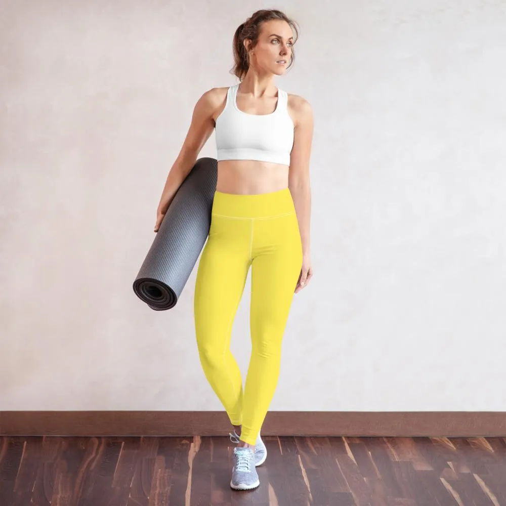 Yellow SS Premium Standard ~ High-Waist Leggings