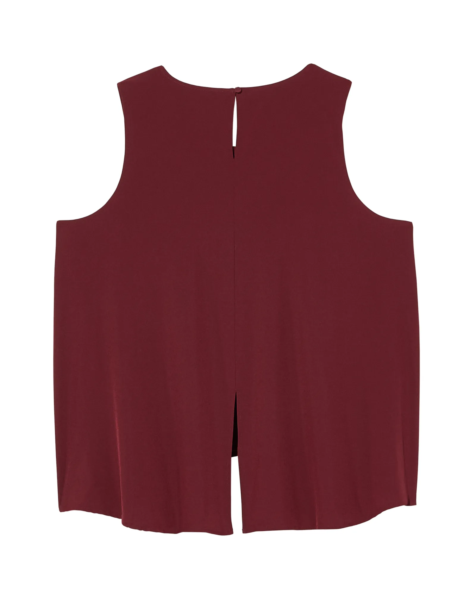 Zaira Sleeveless Tiered Layered Tank | Burgundy