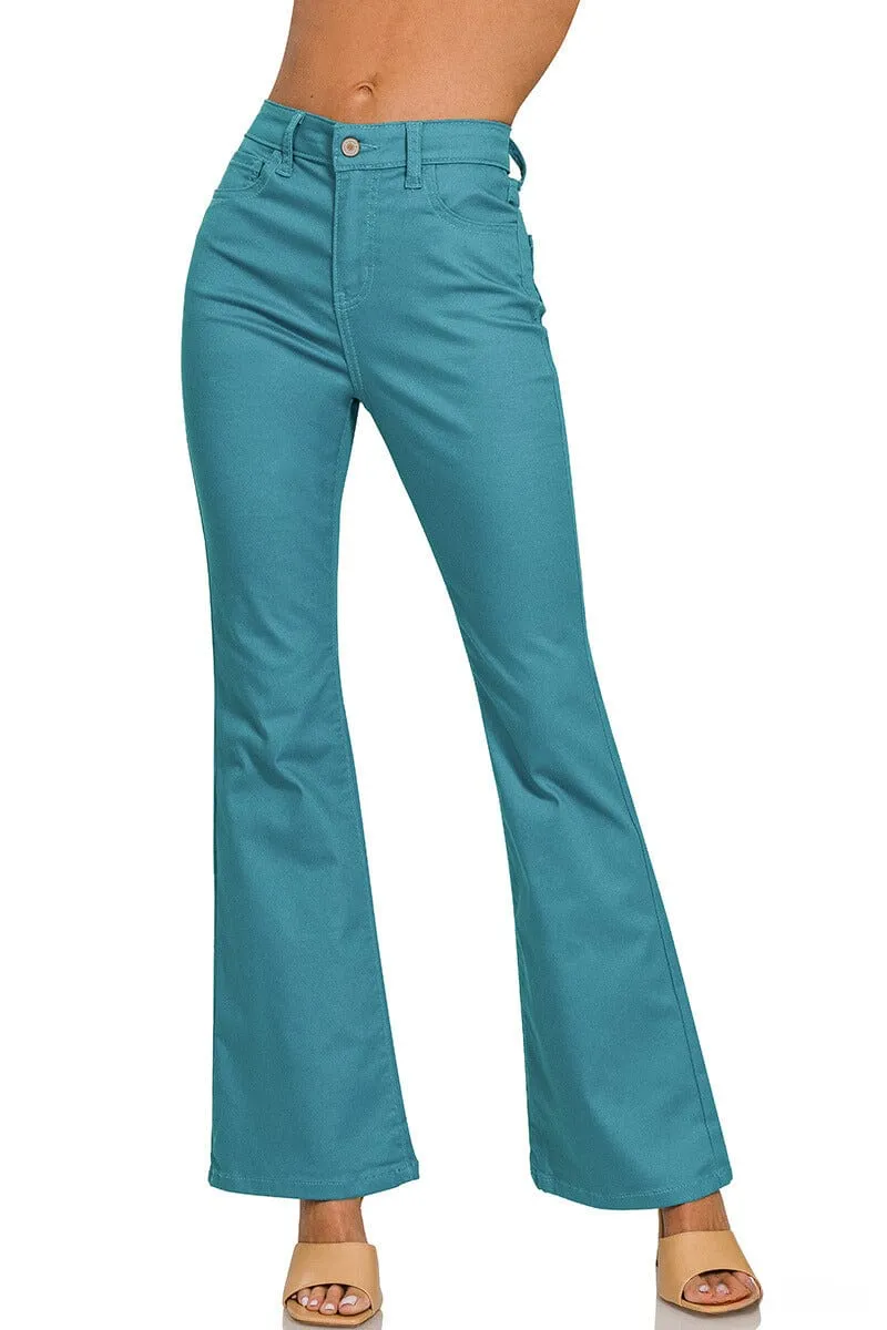 Zenana High Rise Bootcut Colored Jeans